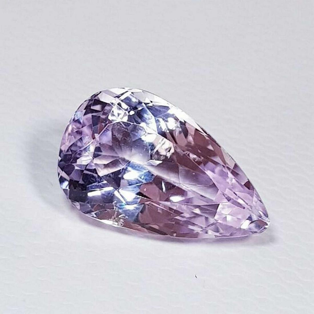 5.30 ct Natural Pink Kunzite Pear Cut (1 of 5)