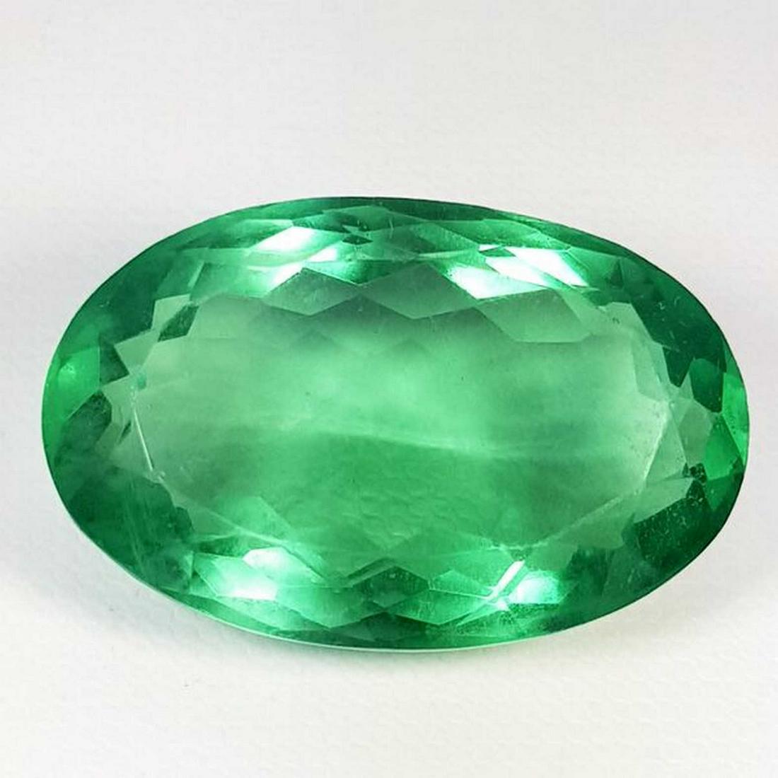 74.10 ct Natural Fluorite Colombian Emerald Color (1 of 6)