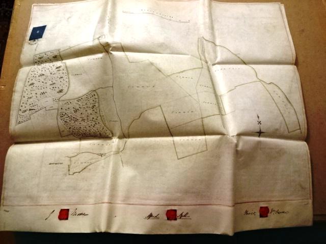 1846 Fine Vellum Mortgage w/ Surveys Lincoln (1 of 5)