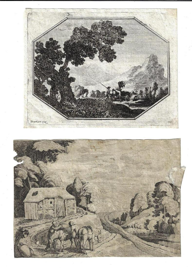 Two 18th C Engravings of Landscapes (1 of 1)
