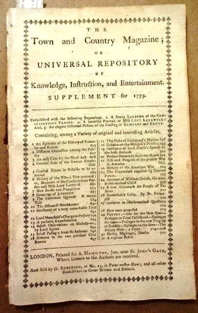 1779 Magazine Revolutionary War (1 of 4)