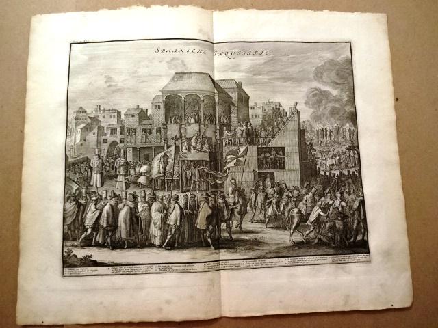 1730 Engraving of Spanish Inquisition (1 of 2)