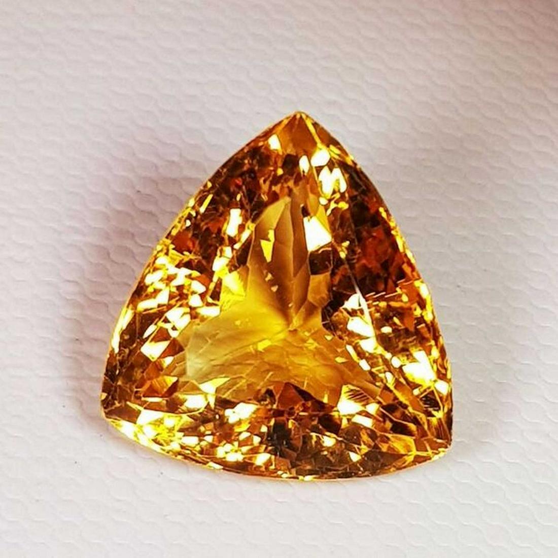 Natural Citrine Triangle Cut 9.29 ct (1 of 5)