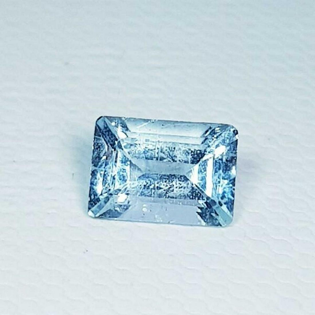 0.86 ct Natural Aquamarine Emerald Cut (1 of 5)