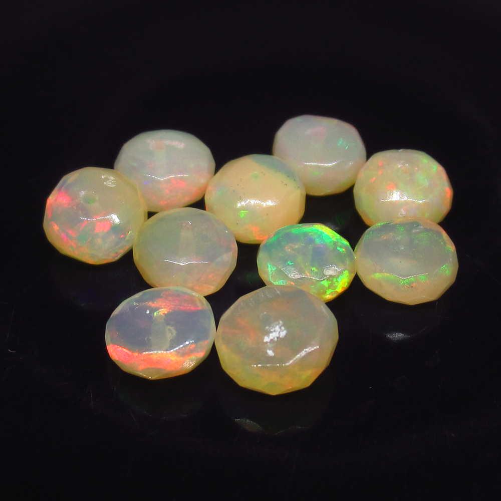 5.31 Ct Natural 10 Drilled Multi-Color Faceted Fire (1 of 2)