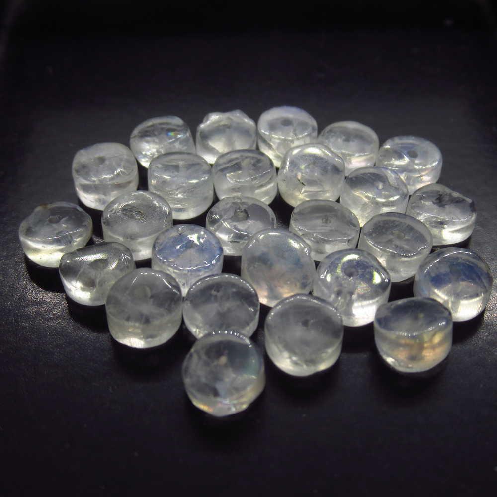 22.81 Ct Natural 26 Drilled Moonstone Round Beads: No Reserve! Title: 22.81 Ct Natural 26 Drilled Moonstone Round Beads Stone Clarity: Semi-Transparent Gemstones: Natural Moonstone Beads Carat Weights: 22.81 Size/Dimensions: 5.70 - 6.00 mm / 26 PC's A