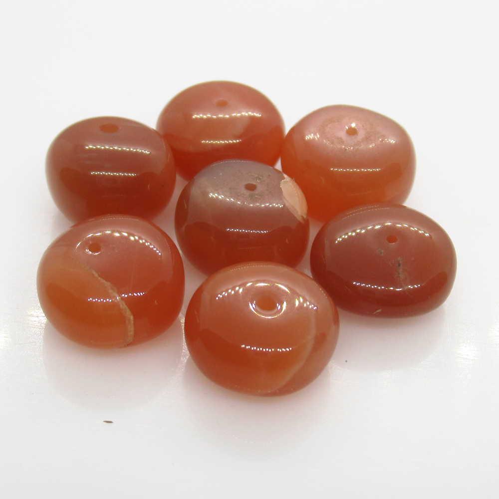 34.00 Ct Natural 7 Orange Sunstone Drilled Round Beads: No Reserve! Title: 34.00 Ct Natural 7 Orange Sunstone Drilled Round Beads Stone Clarity: Opaque Gemstones: Natural Sunstone Beads Carat Weights: 34.00 Size/Dimensions: 10.10 to 10.30 mm / 7 PC's Addit