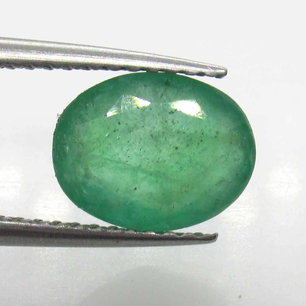 2.00 Ct Natural Zambian Emerald Oval Cut (1 of 2)