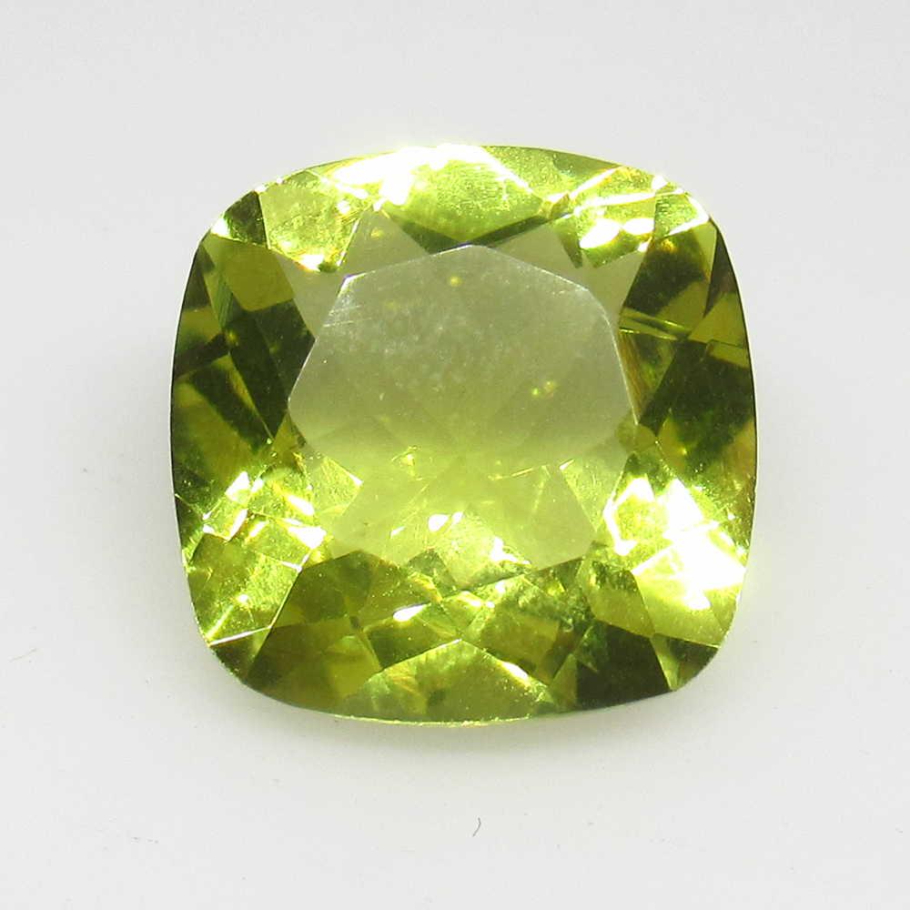 5.72 Ctw Natural Lemon Quartz Cushion Cut: No Reserve! Title: 5.72 Ctw Natural Lemon Quartz Cushion Cut Stone Clarity: VVS Gemstones: Lemon Quartz Carat Weights: 5.72 Size/Dimensions: 12.00 x 12.00 x 6.80 mm Additional Information: Good Luster