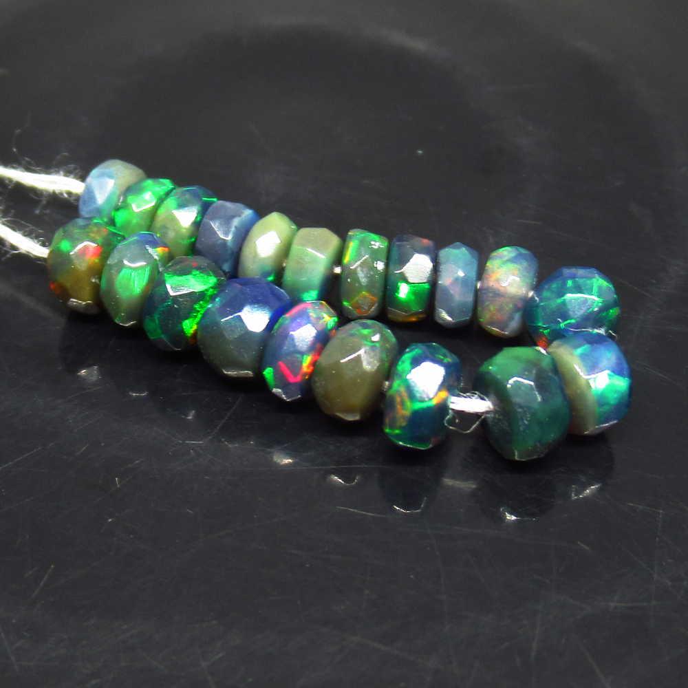 5.00 Ctw Natural 20 Drilled Faceted Black Opal Beads: No Reserve! Title: 5.00 Ctw Natural 20 Drilled Faceted Black Opal Beads Stone Clarity: Translucent Gemstones: Faceted Black Opal Beads Carat Weights: 5.00 Size/Dimensions: 4.50 to 4.70 mm / 20 PC's Ad