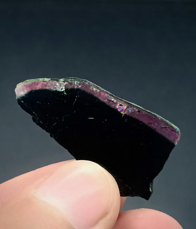 5 Grams Top Quality Amazing Tourmaline Slice Crystals: Title: 5 Grams Top Quality Amazing Tourmaline Slice Crystals Treatment: Natural Gemstones: Tourmaline Slice Weight: 5 Gram Size/Dimensions: 31x18x2 mm Origin: Pakistan Reserve: $15.00 Shipping: Dome