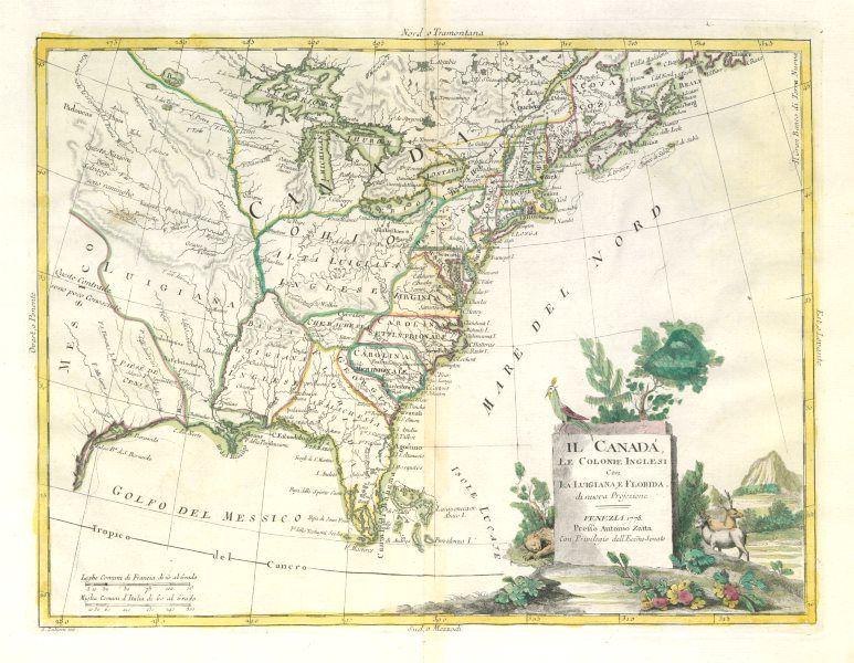Il Canada, le Colonie Inglesi con la Luigiana, e (1 of 2)