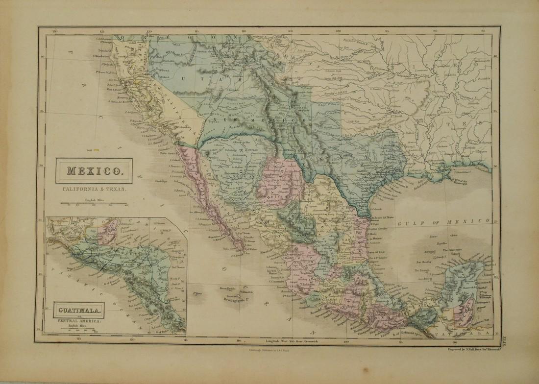 1854 Black's Map of Mexico, Texas and California -- (1 of 1)