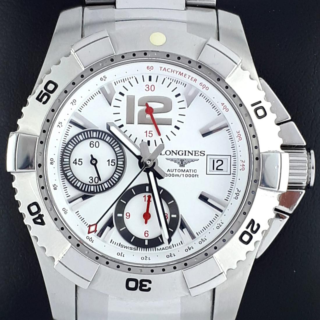 Longines - Hydro Conquest Automatic Chronograph, Full: Brand: Longines Model: Hydro Conquest Automatic Chronograph, Full Set Reference Number: Ref: L3.651.4 Gender: Men Period: 2011-present Movement: Automatic Case material: Steel Extras: Full set Type: C