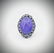925 SS Sz 7 Violet Jade Cocktail Ring w Pink & Purple