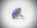 925 SS Sz 7 Violet Jade Cocktail Ring w Pink & Purple - 2