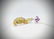 Necklace w Citrine, Peridot, Amethyst & Gold Plated - 2