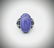 Sterling Silver Sz 7 Violet Jade & Amethyst Ring