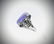 Sterling Silver Sz 7 Violet Jade & Amethyst Ring - 2
