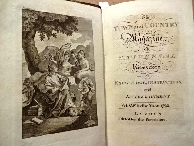 1792 Vol Town and Country Magazine Engravings (1 of 9)