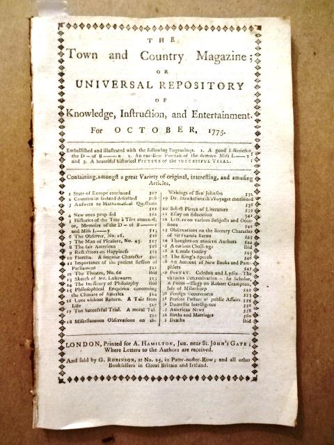 1775 Magazine American Revolution Capt Cook (1 of 4)