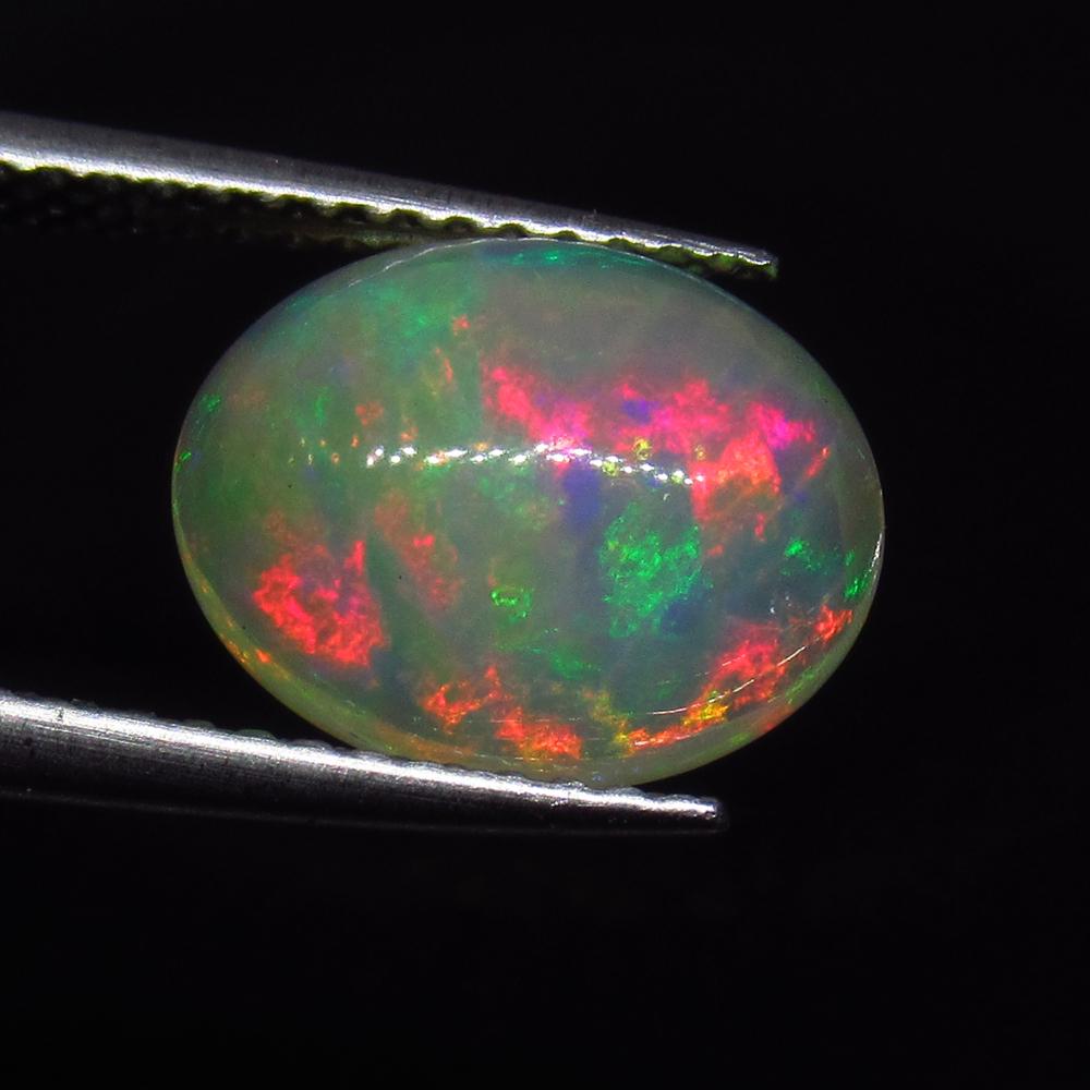 2.01 Ct Natural Ethiopian Multi-Color Fire Opal Oval (1 of 2)