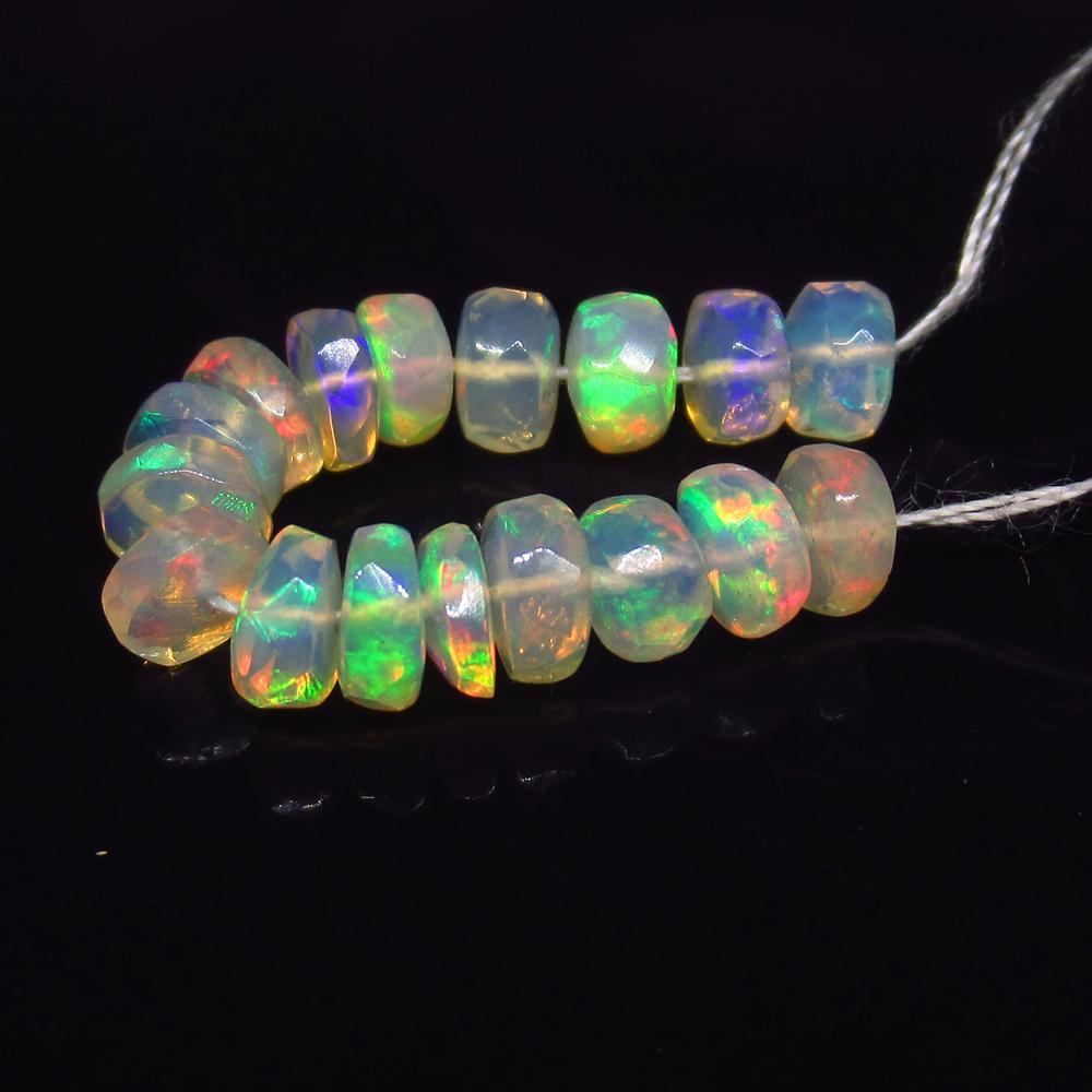 5.31 Ct Natural 17 Drilled Multi-Color Faceted Fire (1 of 2)