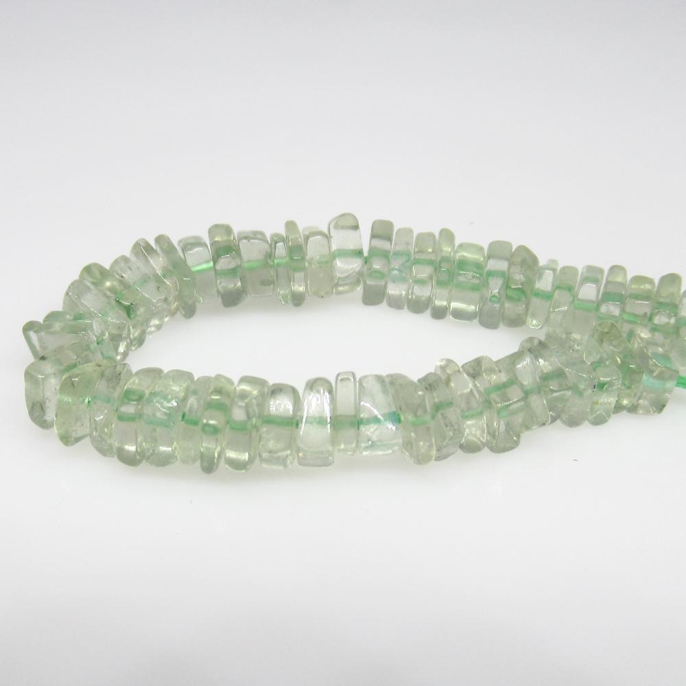 16.39 Ct Natural 55 Green Amethyst Drilled Square Flat (1 of 2)