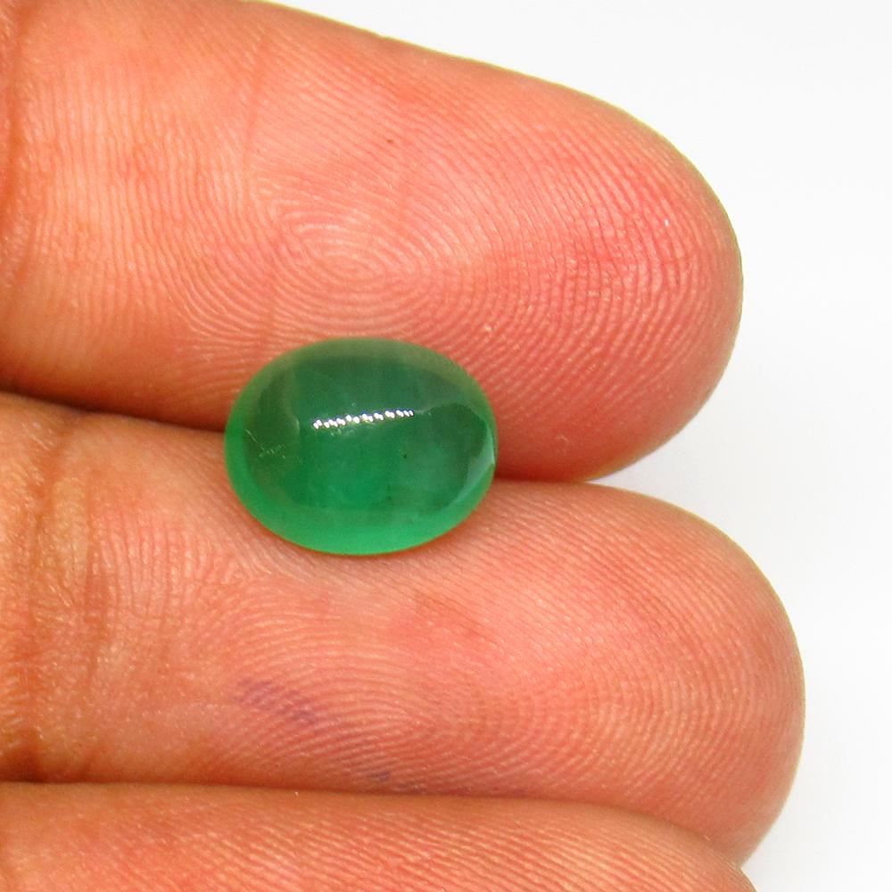2.15 Ct Natural Zambian Emerald Oval Cab (1 of 2)