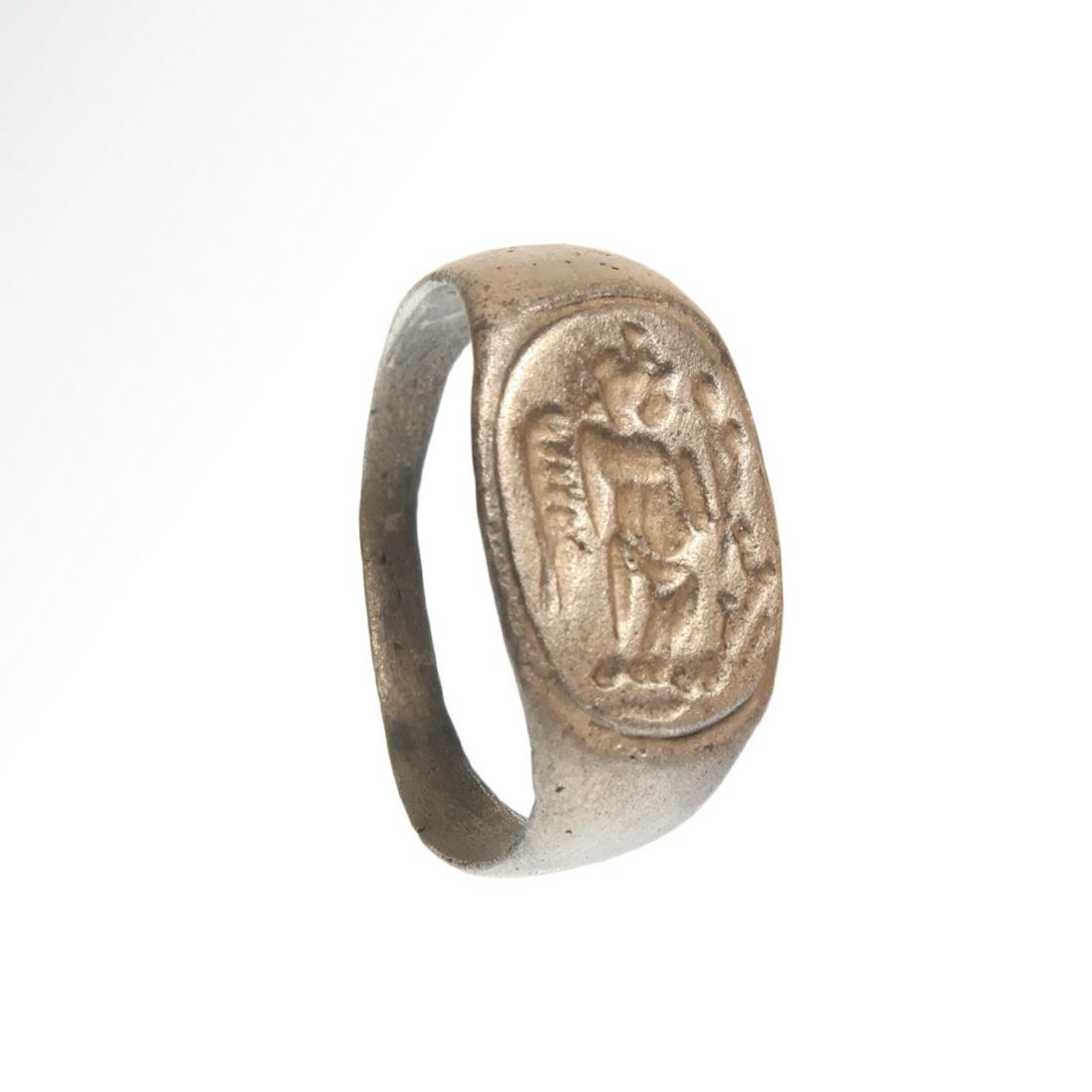 Roman Silver Ring with Victory, c. 1st - 3rd century (1 of 7)
