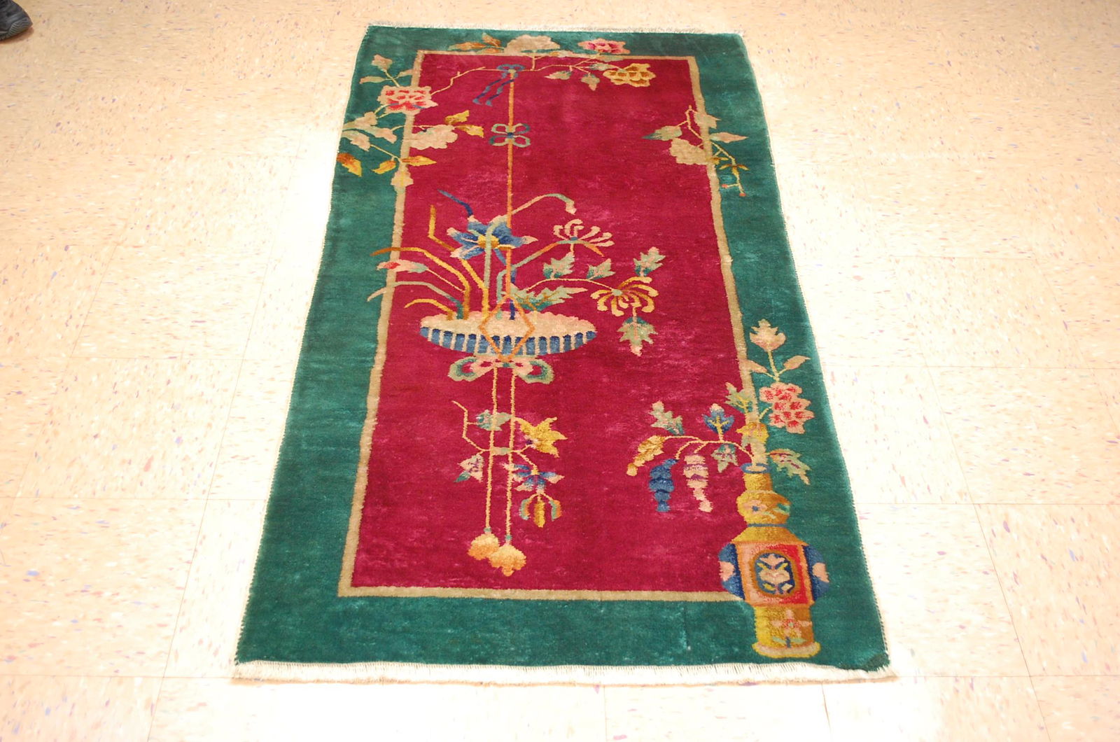 c1920s ANTIQUE MINT ART DECO CHINESE WALTER NICHOLS RUG (1 of 9)