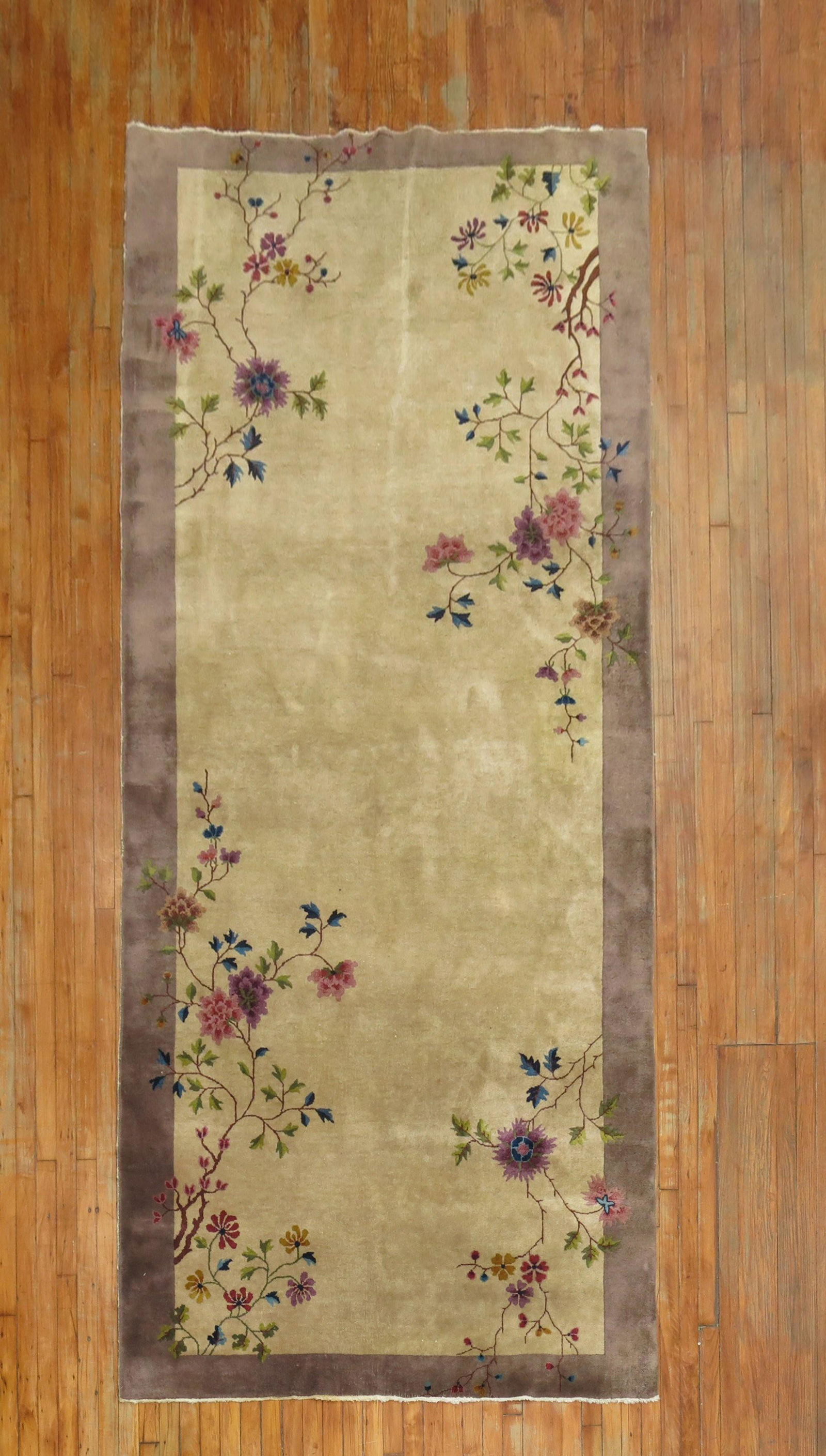 Rare Chinese Art Deco Gallery Rug (1 of 12)