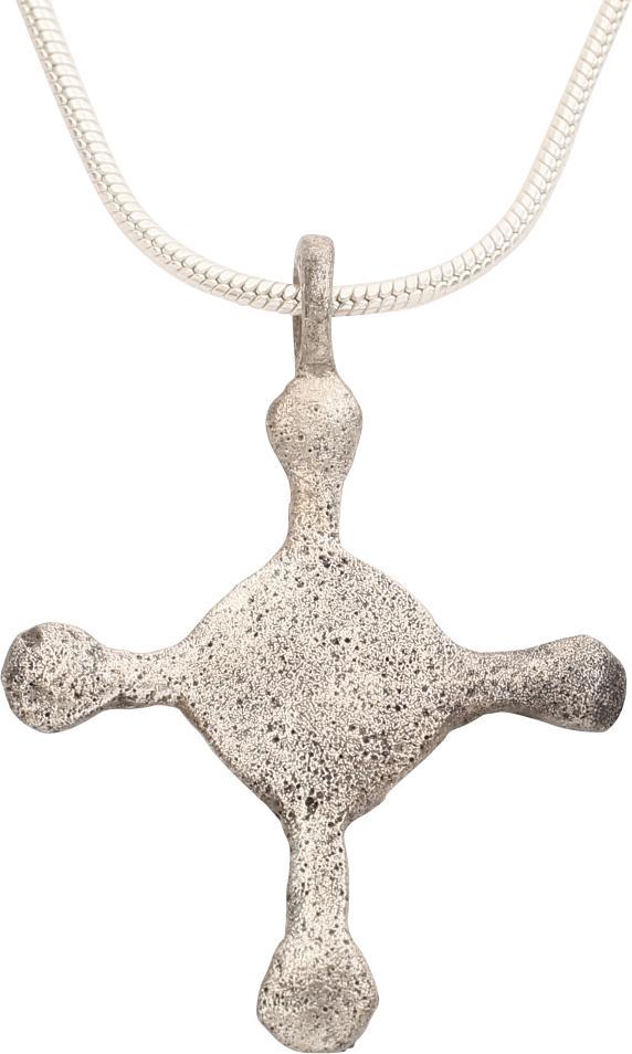 MEDIEVAL CHRISTIAN CONVERT’S CROSS C.800-1000 AD: Carolingian, the period of Charlemagne. The emergence from the Dark Ages is embodied in the rise to power of the Frankish King, Charlemagne in 768 (founder of the Holy Roman Empire after 800) followed