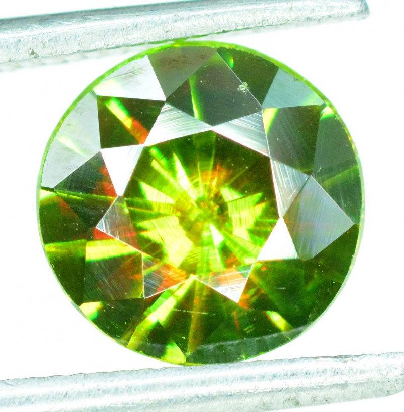 1.30 carats AAA Color Full Fire Natural Chrome Sphene: Handmade Materials sphene titanite, sphene, titanite more 1.30 carats AAA Color Full Fire Natural Chrome Sphene from Skardu Pakistan - Weight : 1.30 cts Dimensions : 07*09*03 mm Origin : Skardu Paki