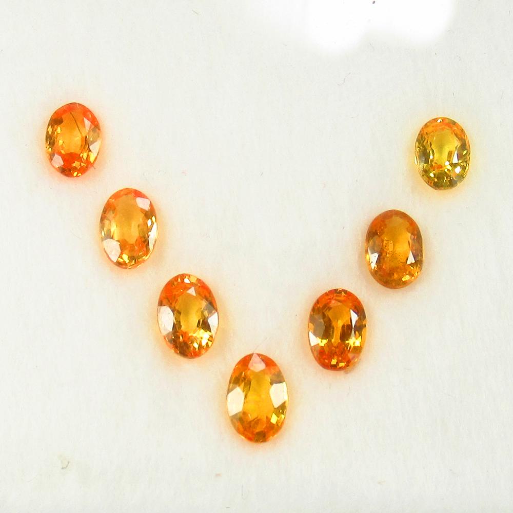 3.96 Ct Natural 7 Ceylon Yellow Sapphire Oval Necklace (1 of 3)