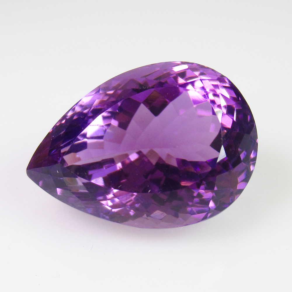 19.12 Ct Natural Purple Amethyst Pear Cut (1 of 2)