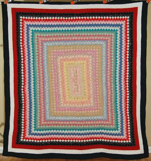 Vintage Trip Around the World Quilt (1 of 9)