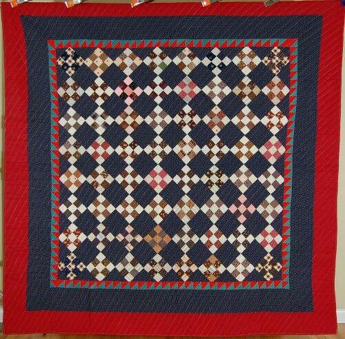 Vintage PA Mennonite 9-Patch Antique Quilt (1 of 13)