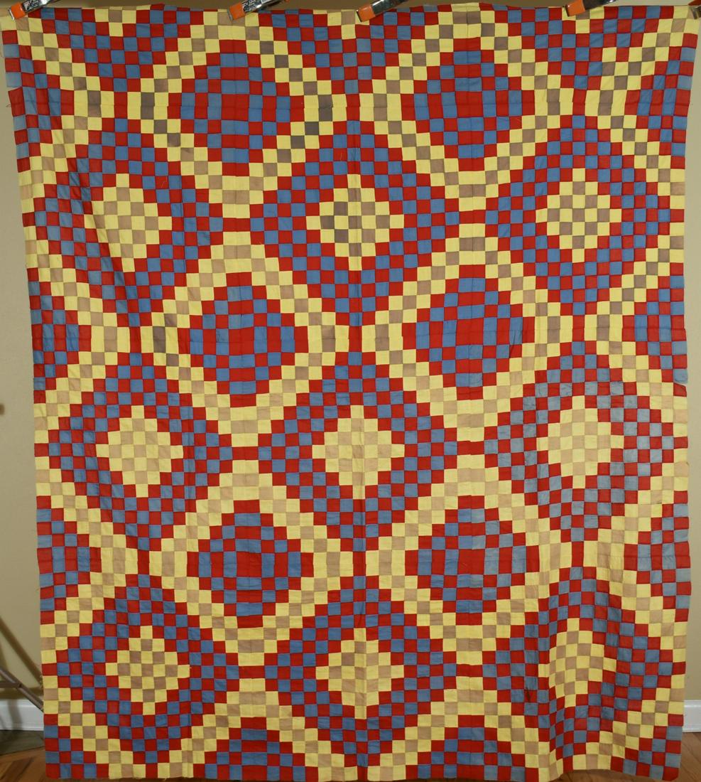 Philadelphia Pavement Quilt Top c. 1900 (1 of 7)