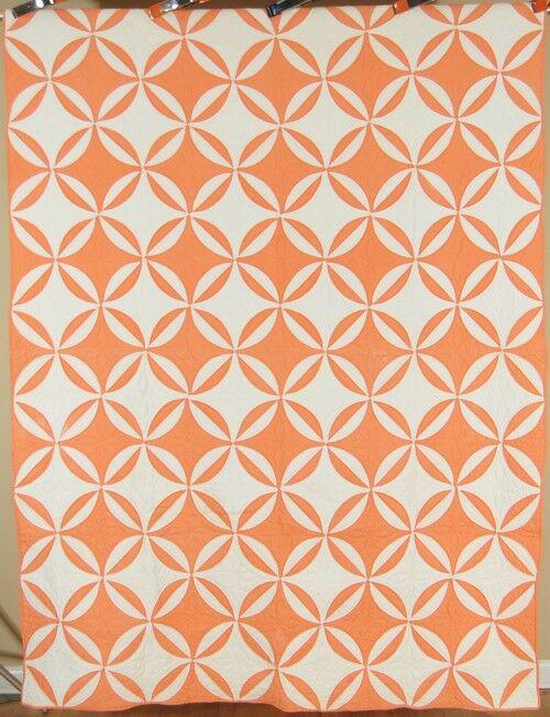30's Peach Rob Peter to Pay Paul Antique Quilt (1 of 6)
