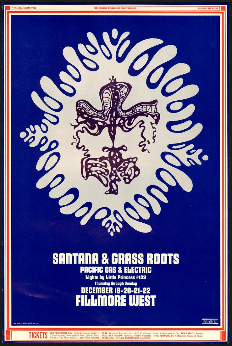 BG-150 Fillmore Poster Designed by Wes Wilson (1 of 1)