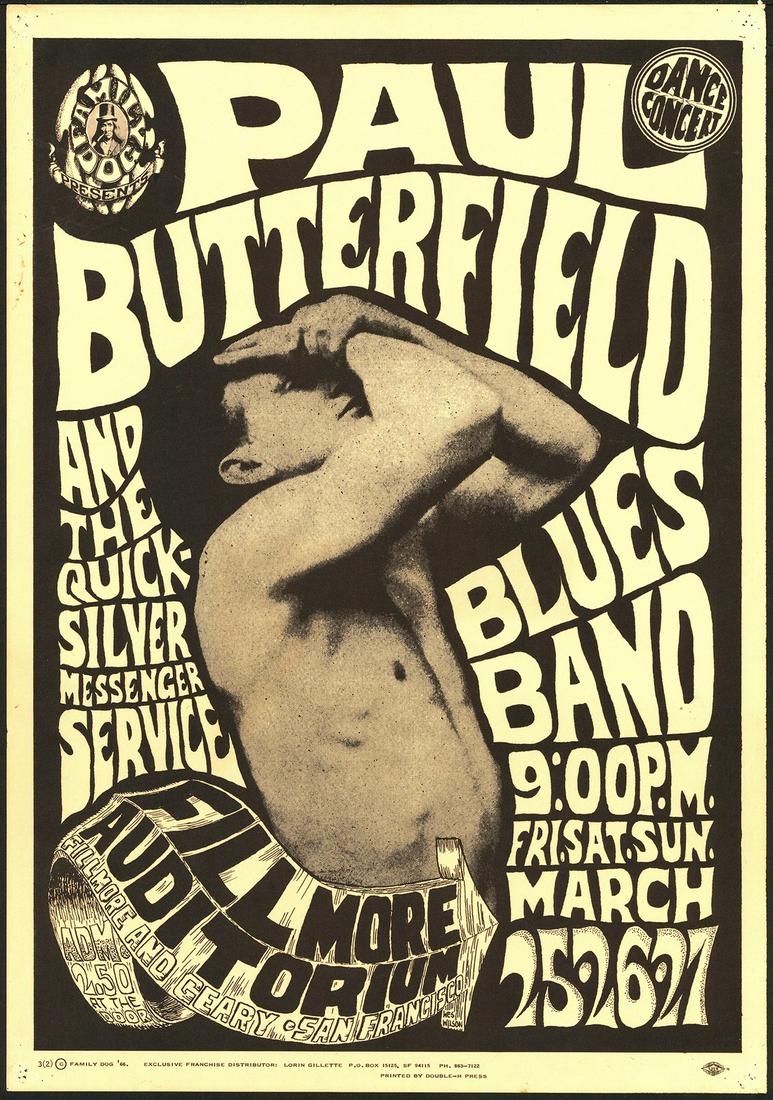 Second Print FD-3 Paul Butterfield Poster (1 of 1)