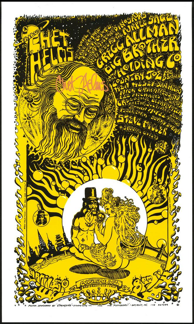 Tribute To Chet Helms Poster By Emek (1 of 1)