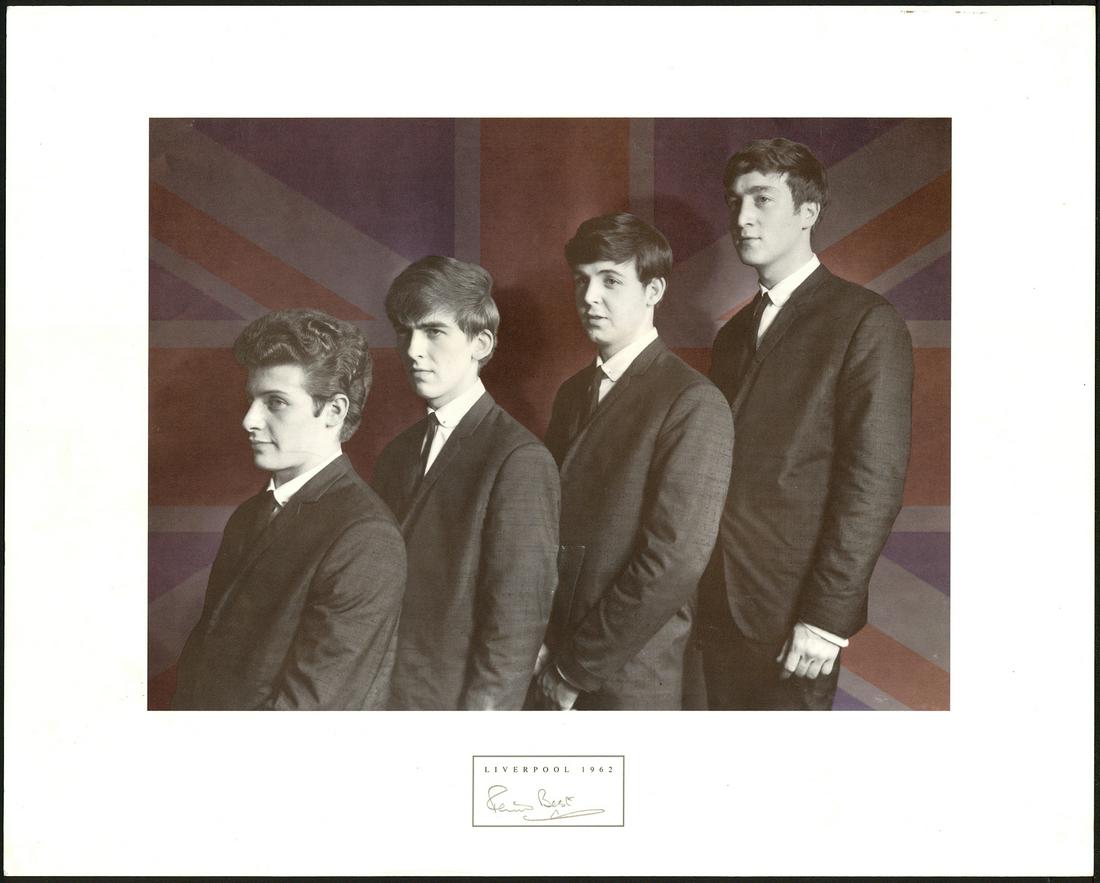 Pete Best Signed Beatles - Liverpool Photograph (1 of 1)