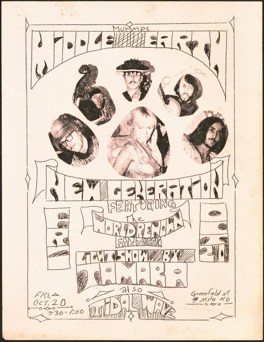 Interesting Middle Earth Handbill: No Reserve! Artist: Unknown Title: Interesting Middle Earth Handbill Printing Date: 1967 Medium: Lithograph Size/Format: 8½" x 11" This handbill advertised an odd show at Mummps Middle Earth that fea
