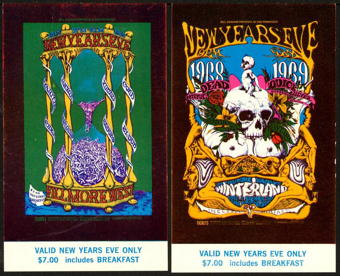 A Pair Of 1968 Bill Graham Grateful Dead New Years Eve (1 of 1)