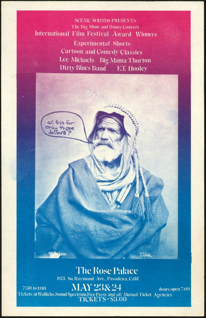 Scarce 1968 Rose Palace Film Festival Handbill (1 of 1)