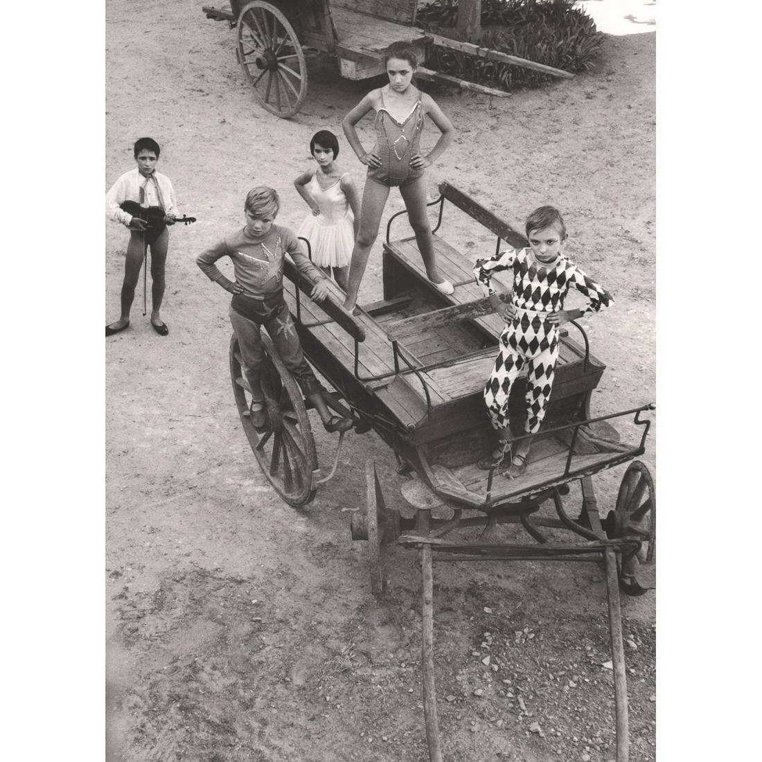 LUCIEN CLERGUE - Young Acrobats: Artist: LUCIEN CLERGUE Print Title: Young Acrobats Medium: Photo-lithograph Printing Date: 1980 Printed in France Image Size: 14 X 10 inches Lucien Clergue August 14, 1934 – November 15, 2014) was a
