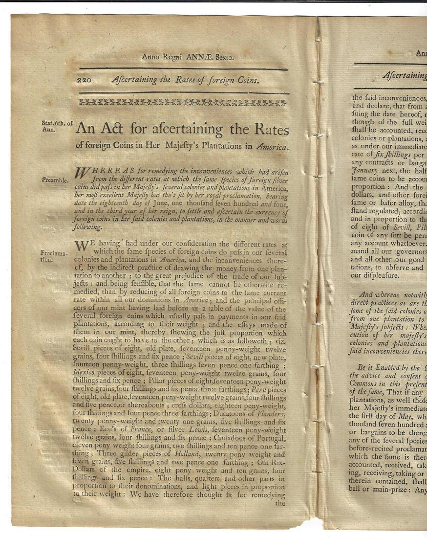 1771 Colonial Acts New Hampshire Coins (1 of 1)