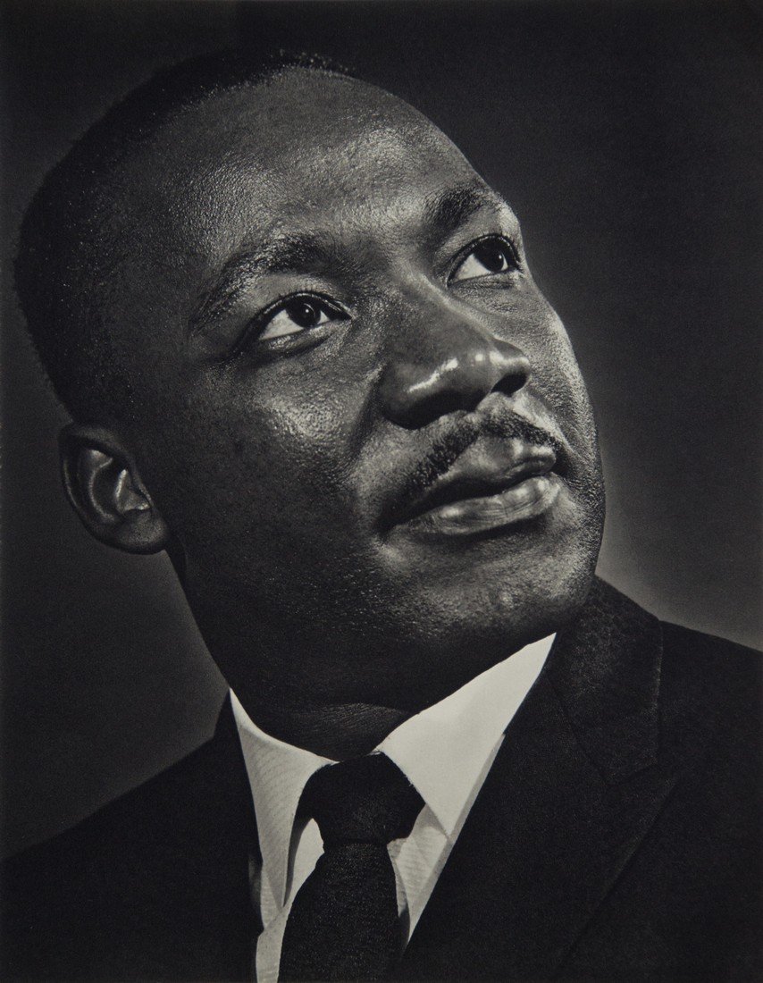 YOUSUF KARSH - Martin Luther King, Jr.: Artist: Yousuf Karsh Title: Martin Luther King, Jr. Medium: Sheet Fed Gravure, 1976, Switzerland Dimensions: 9.5x11.9" Unmounted Yousuf Karsh (1908-2002) was an Armenian-Canadian portrait photographer